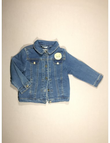 Veste en jean - lion brodé de pas cher