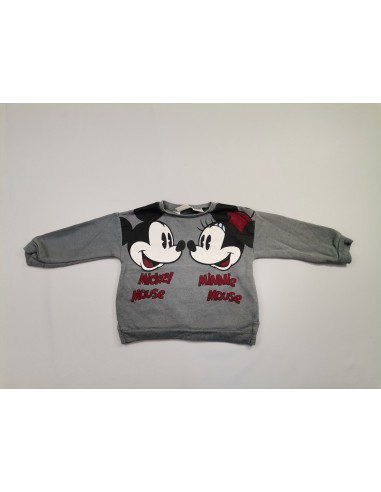 Sweat gris Disney Mickey et Minnie Paris Déstockage Promo