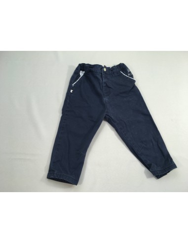 Pantalon chino bleu rembourrage situé sous