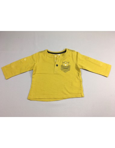 T-shirt m.l jaune flammé citron Les magasins à Paris