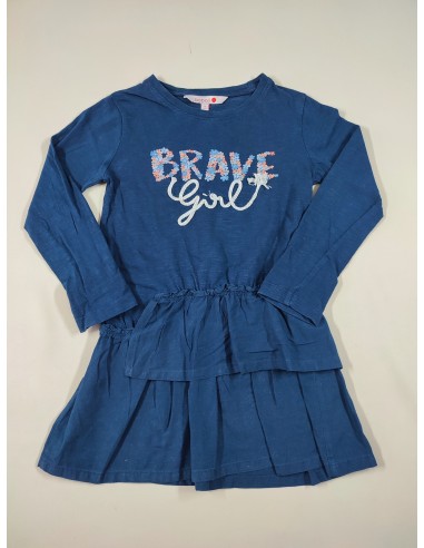 Robe m.l bleu marine "Brave girl" s'inspire de l'anatomie humaine