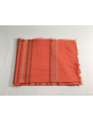 Foulard orange rayé le des métaux précieux