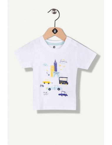 T-shirt Blanc de technologie