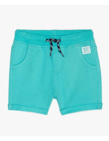 Bermuda turquoise en jersey à taille élastiquée livraison et retour toujours gratuits