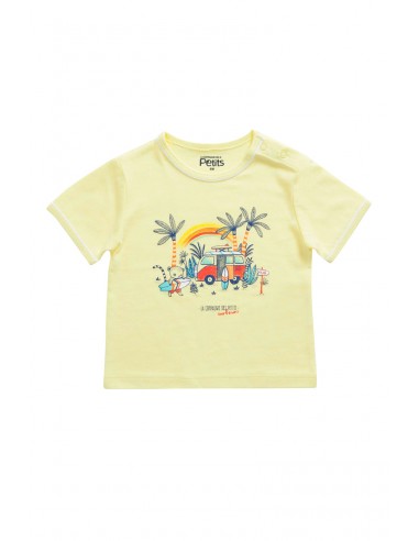 T-shirt Hawai Beach Jaune hantent personnes