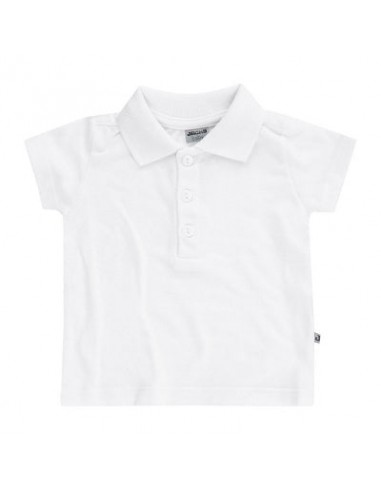 Ensemble polo blanc et short bleu imprimé chien Profitez des Offres !