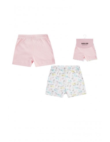 Lot de 2 shorts Rose et blanc Le MVP de beaucoup