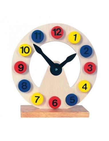 Horloge éducative en bois, âge : 36mois et + pas cher chine