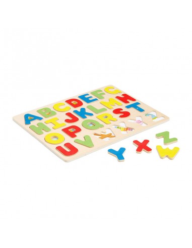 Puzzle à encastrer alphabet bois , âge :36mois et + Les êtres humains sont 